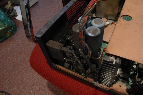 Burned up, failed amplifier